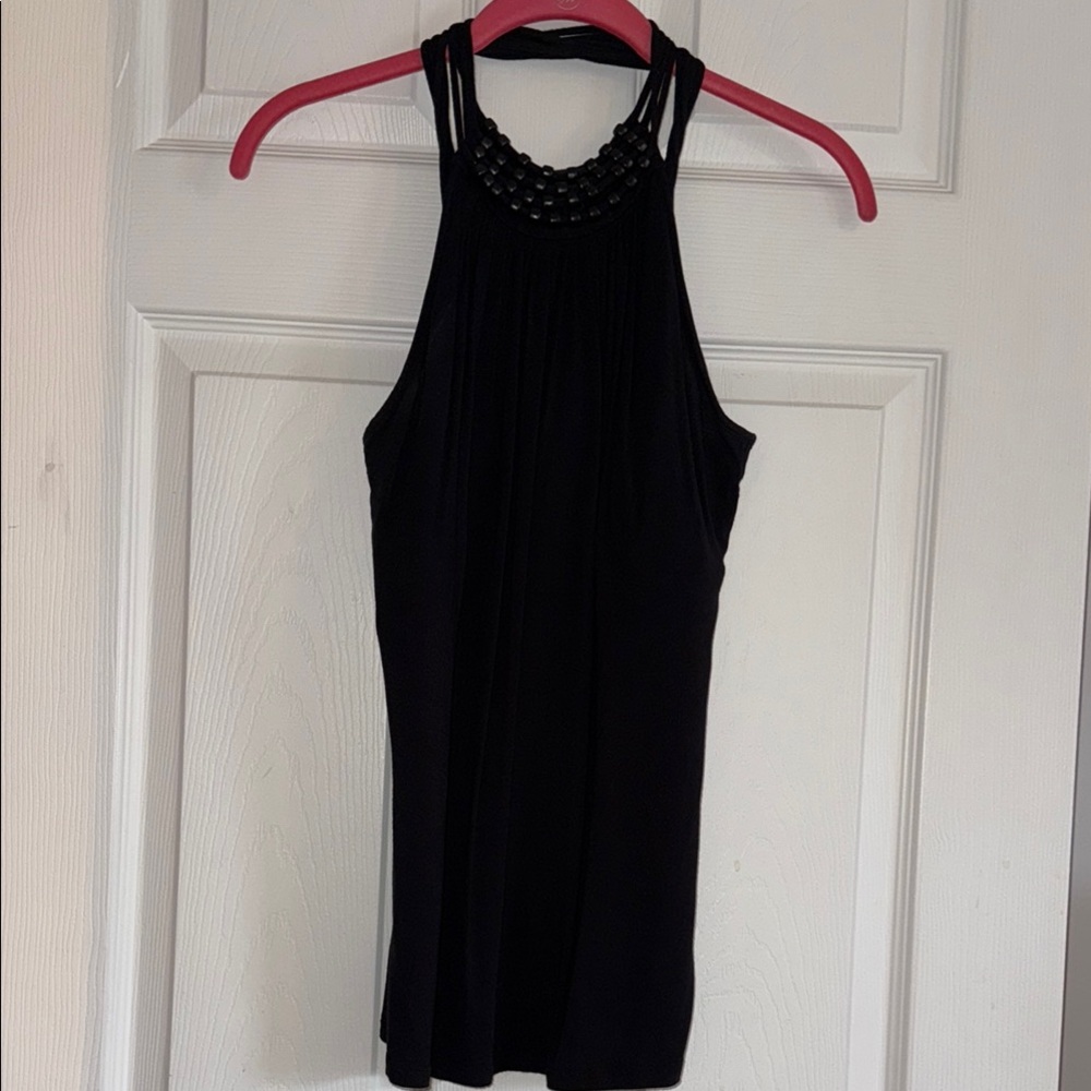 MICHAEL Michael Kors Black Embellished Tank Top